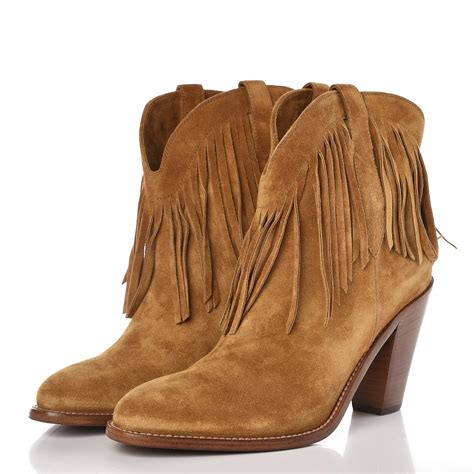 yves saint laurent boots suede